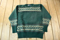 Vintage 1980s Polo Ralph Lauren Snowflake Knit Crewneck Sweater