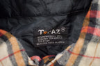 Vintage 1990s Topaz Plaid Wool Flannel Button Up Shirt