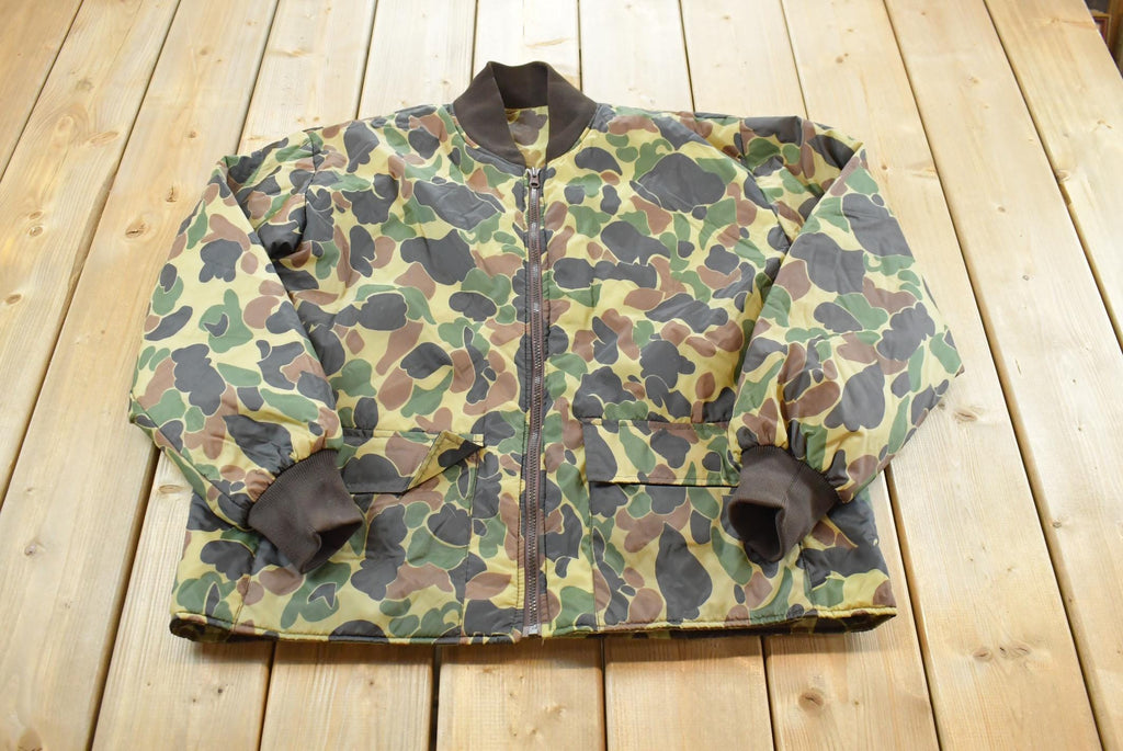 Vintage 1980s Winchester Thermolite Duck Camo Reversible Insulated Windbreaker Jacket Mens XL