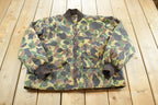 Vintage 1980s Winchester Thermolite Duck Camo Reversible Insulated Windbreaker Jacket Mens XL