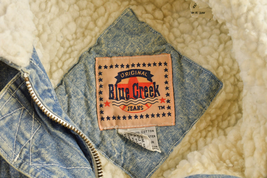 Vintage 1990s Blue Creek Denim Full Length Jean Jacket