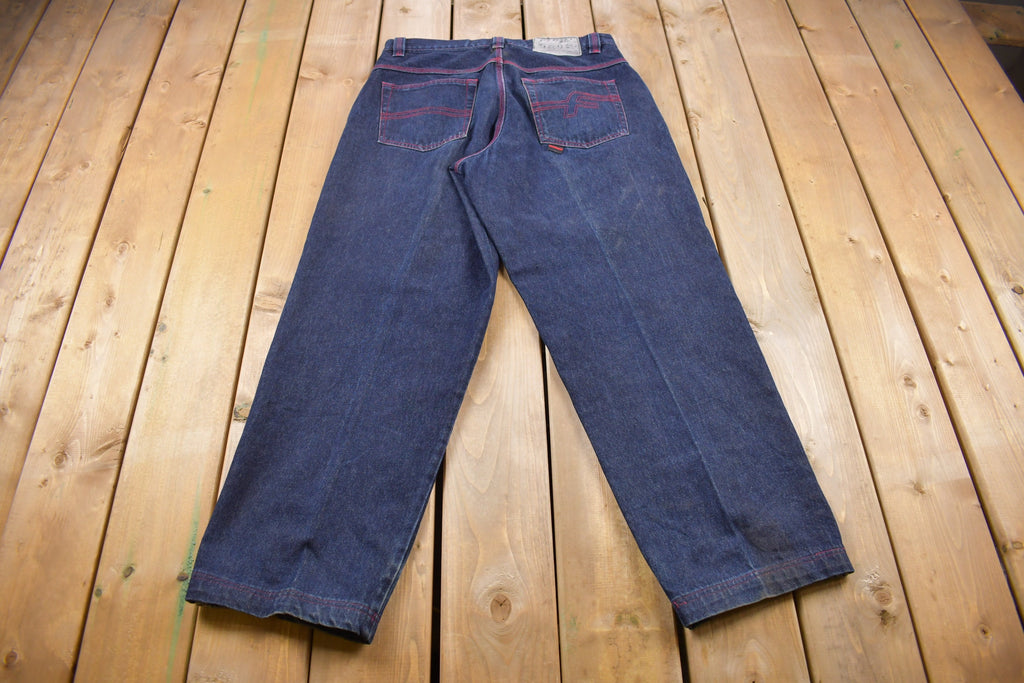 Vintage 1990s FUBU Contrast Stitch Double Knee Size 34 x 34