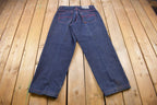Vintage 1990s FUBU Contrast Stitch Double Knee Size 34 x 34