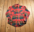 Vintage 1980s Field n' Forest Plaid Button Up Shirt Made In Canada