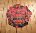 Vintage 1980s Field n' Forest Plaid Button Up Shirt Made In Canada