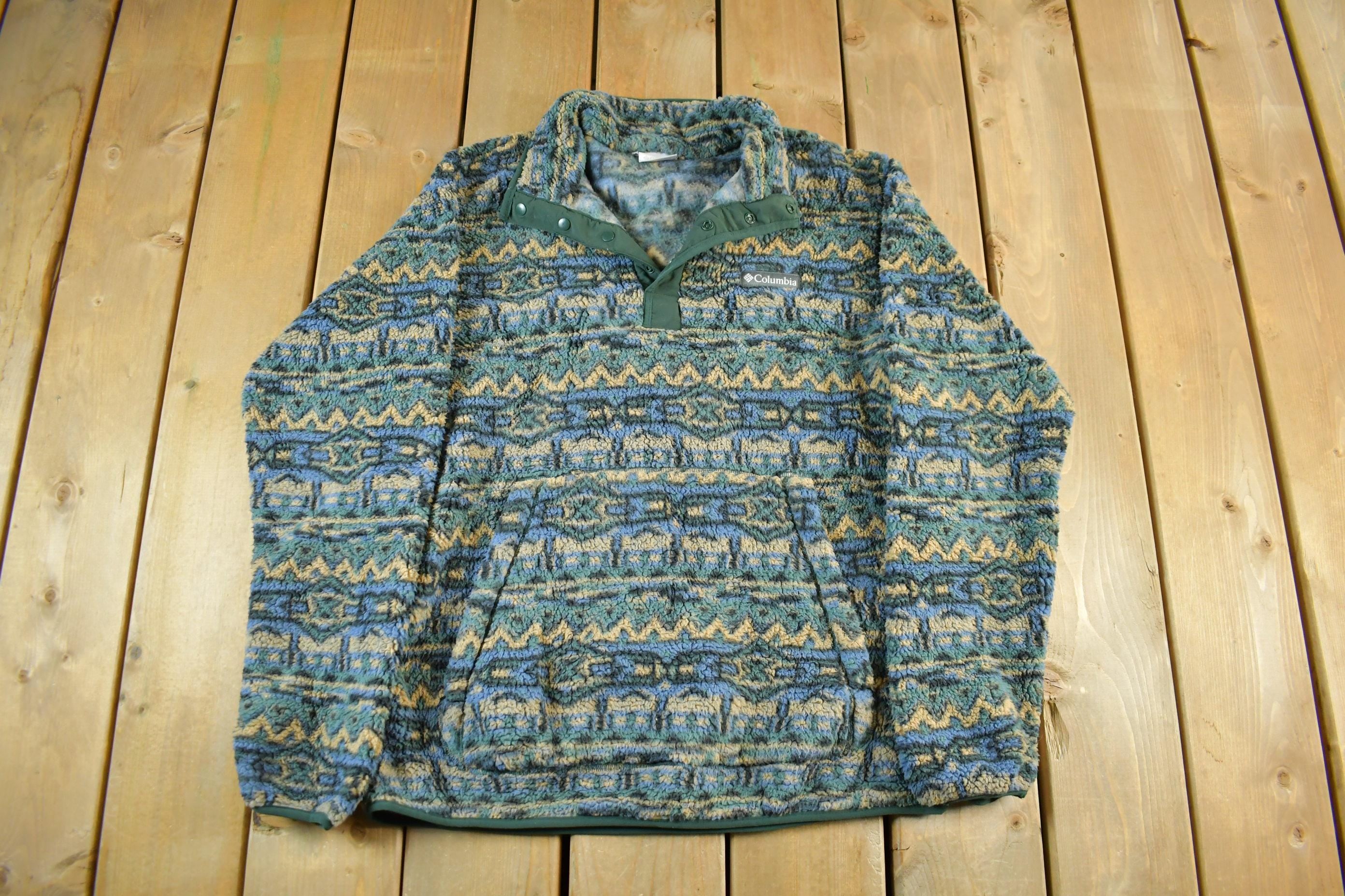 Vintage 2000s Columbia Fleece T Snap Sweater Womens Medium