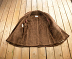 Vintage 1980s Pioneer Wear Authentic Shearling Jacket Made In USA Size 42L
