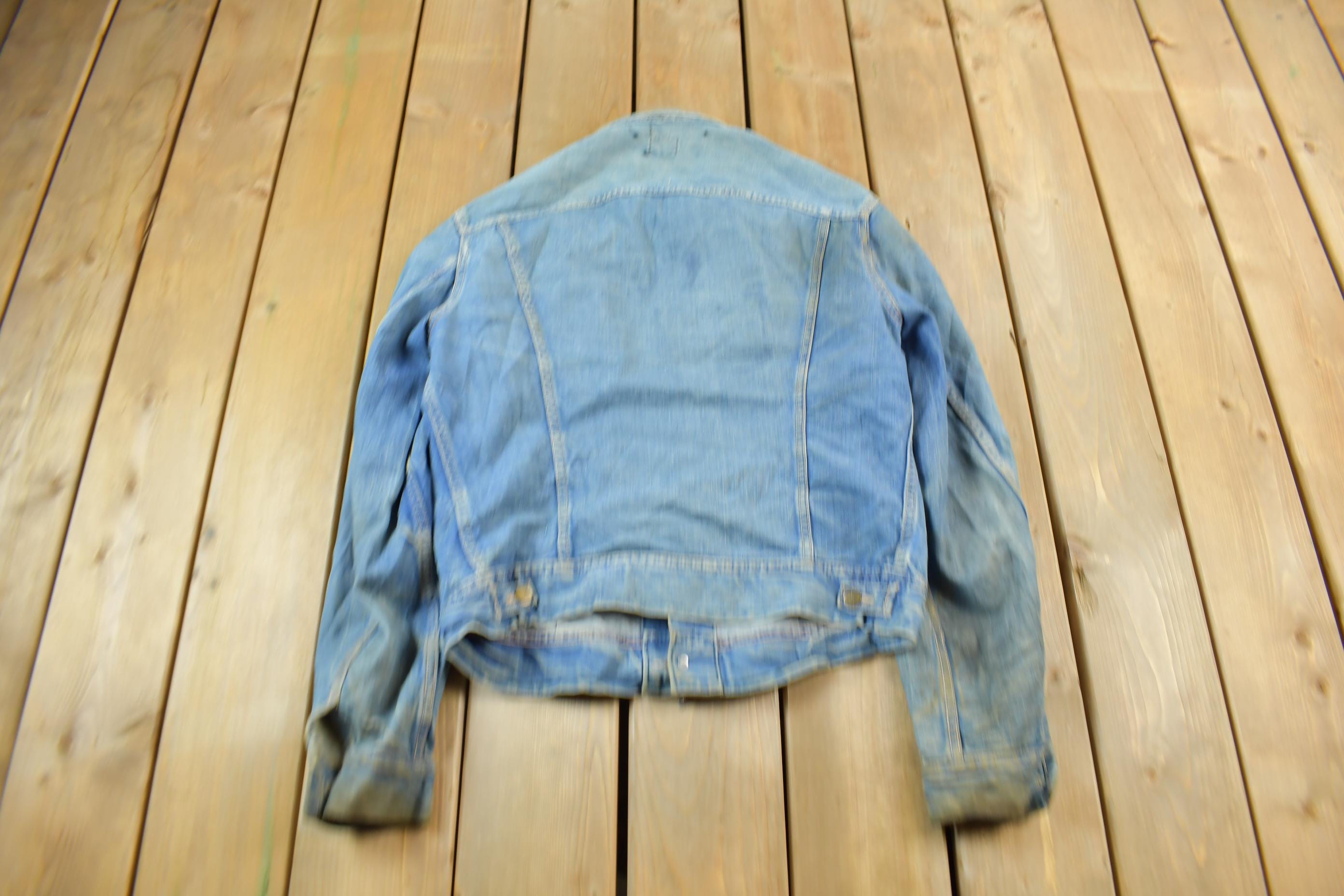 Vintage 1980s Lee Light Wash Jean Jacket Size S