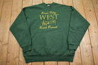 Vintage 1990s Iowa City West Band Parent Crewneck Sweatshirt Made In USA