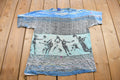 Vintage 1990s Basketball Theme All Over Print T Shirt