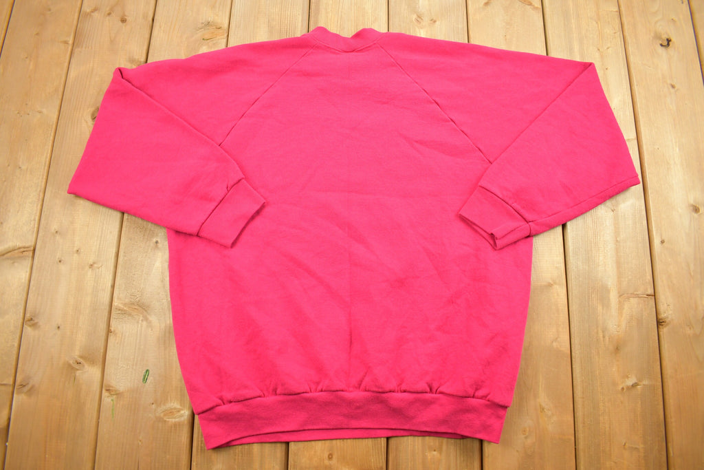 Vintage 1980s Ladies Blank Raglan Crewneck Sweatshirt