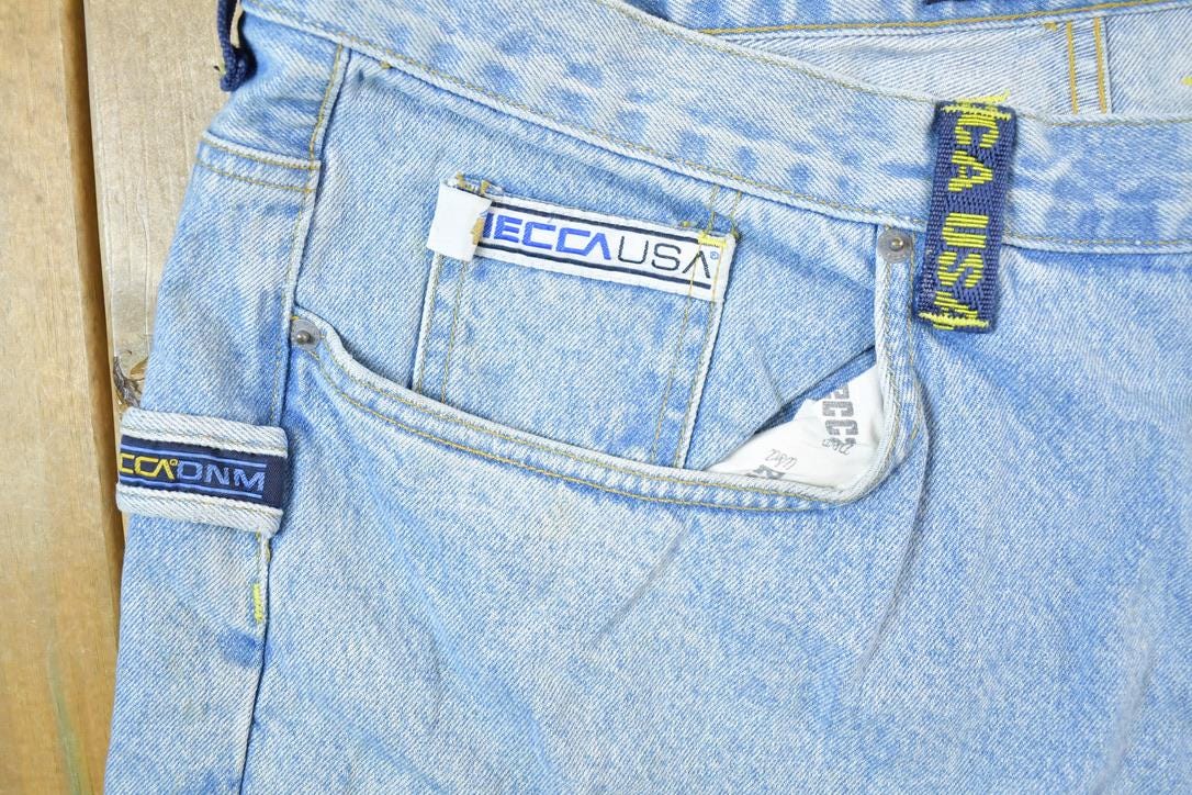 Vintage 1990s Mecca Crazy Denim Jeans Size 40 x 32