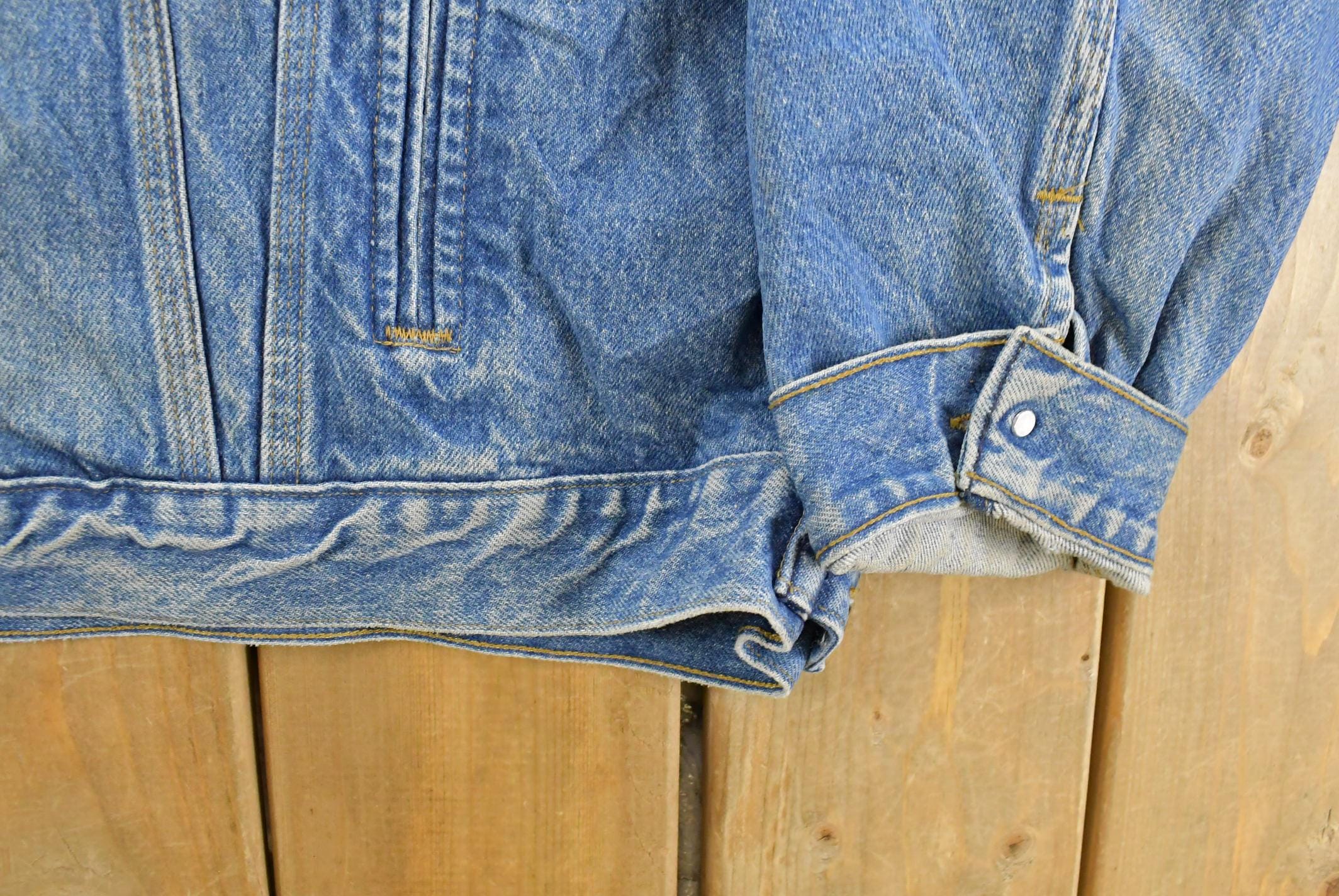 Vintage 1990s Carhartt Denim Trucker Jacket Men's 2XL