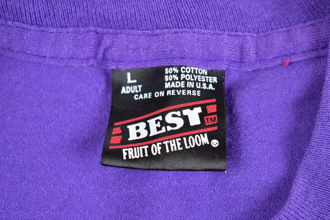 Vintage 1990s Fulton Falcons Graphic T-Shirt / Streetwear / Retro Style / Single Stitch / Made In USA / 90s Graphic Tee / Collegiate Style