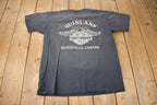 Vintage 1993 Quinlan's Harley Davidson Huntsville Canada Single Stitch Graphic T-Shirt Made In USA