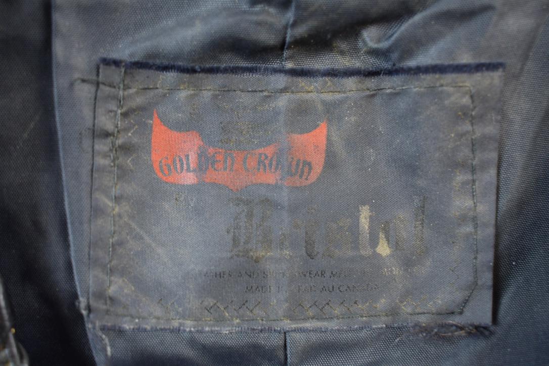 Vintage 1980s Golden Crown Leather Vest