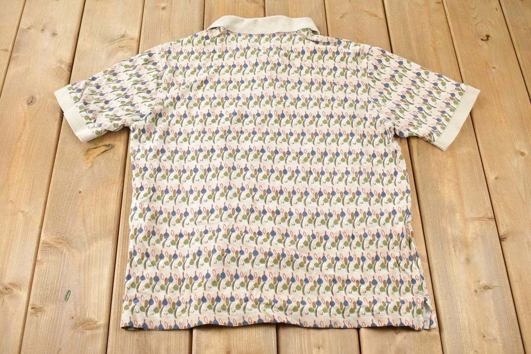 Vintage Y2K Woolrich All Over Print Polo Shirt / Y2K Button Up / Outdoorsman / Vintage Woolrich
