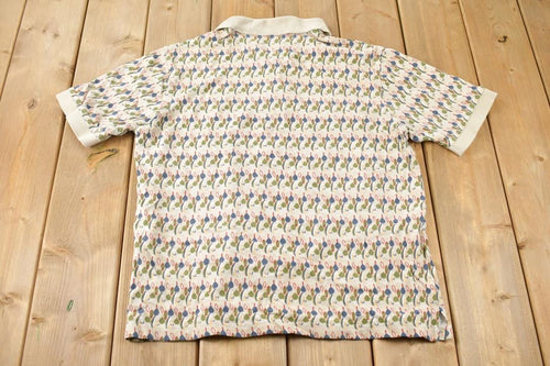 Vintage Y2K Woolrich All Over Print Polo Shirt