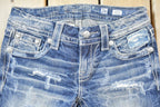 Vintage Y2K Miss Me Bedazzled Low Rise Jeans Size 26x31
