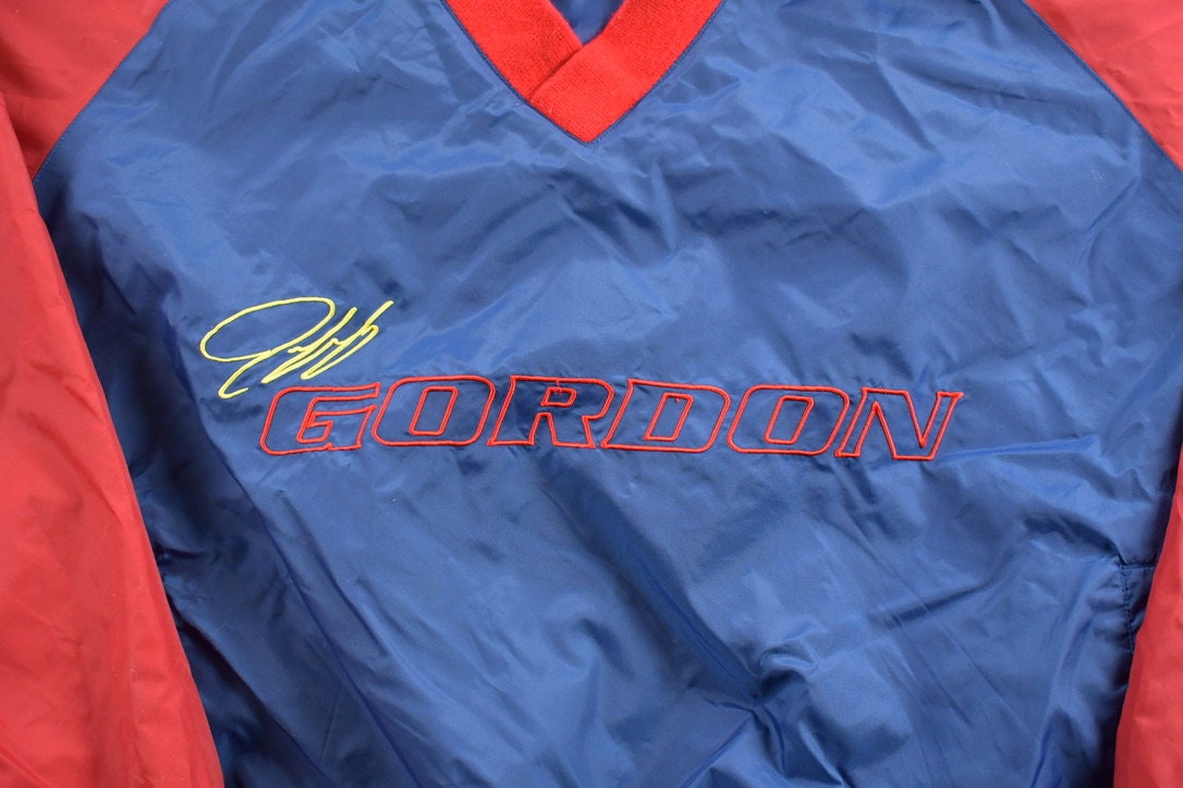 Vintage 1990s Jeff Gordon Nascar Racing Jacket  Jeff Gordon  Winners Circle  Colorblock Windbreaker  90s