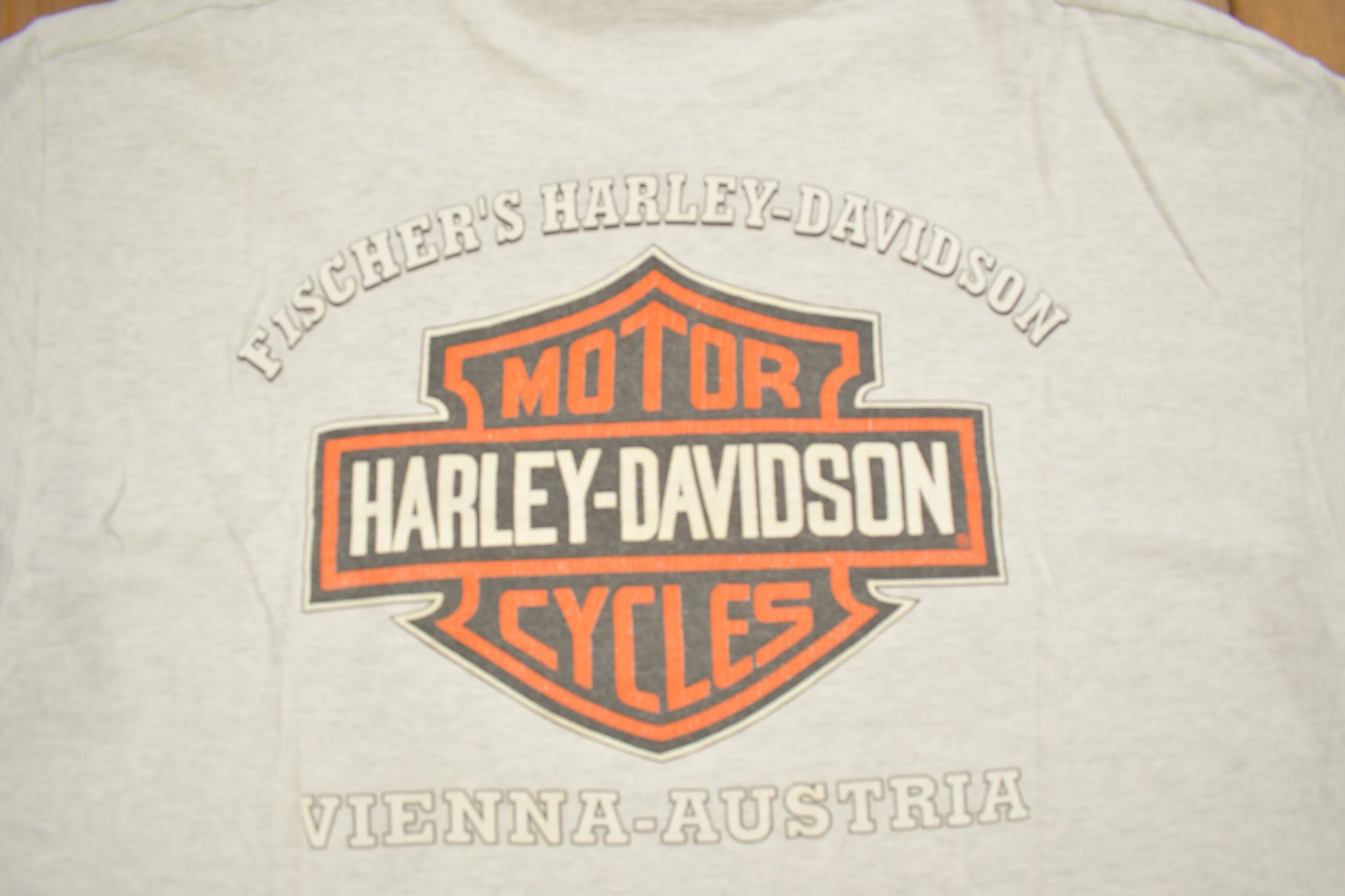 Vintage 1996 Fischer's Harley Davidson Vienna Austria T-Shirt