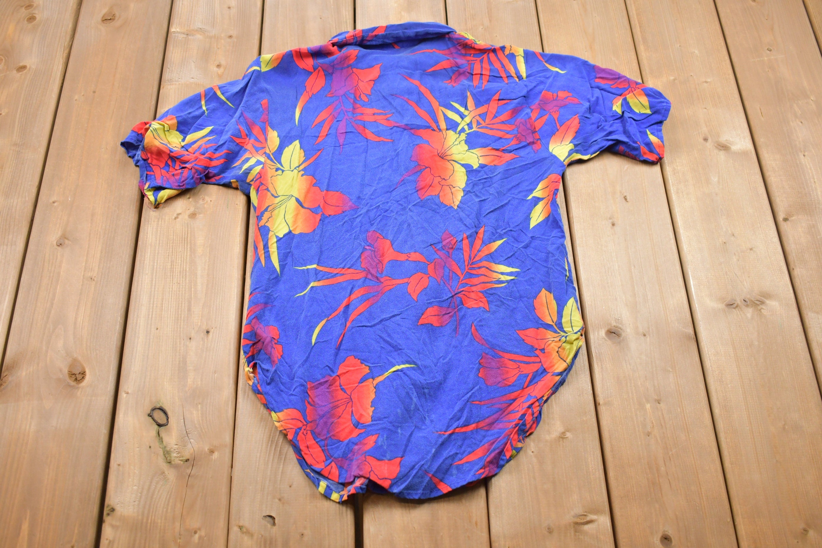 Vintage 1980s Hawaiian Button Up Shirt