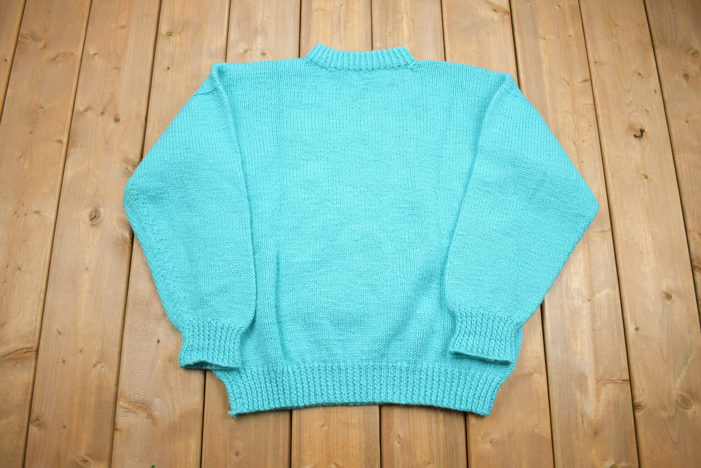 Vintage 1990s Cute Fish Knitted Crewneck Sweater