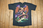 Vintage 1999 Liquid Blue Dragon Graphic With Tags