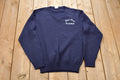 Vintage 1980s Albert Street Basketball V-Neck Knitted Sweater