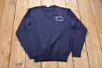 Vintage 1980s Albert Street Basketball V-Neck Knitted Sweater