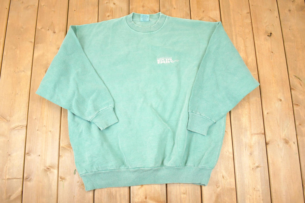 Vintage 1990s LA Loving Minnesota State Fair Embroidered Crewneck Sweatshirt Mens XL