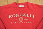 Vintage Roncalli Rebels Embroidered Collegiate Crewneck