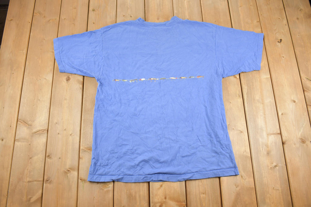 Vintage Y2k Fishing Lure Wrap Around Summer Beach Graphic T Shirt