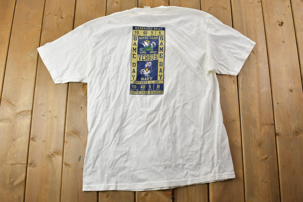 Vintage 1990s Champion Notre Dame Game Day NFL Graphic T-Shirt