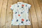 Vintage 1960s Jantzen All Over Print Floral Style Button-Up Shirt
