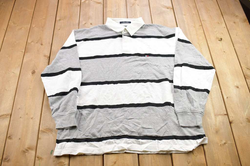 Vintage 1990s Tommy Hilfiger Quarter Button Up Shirt