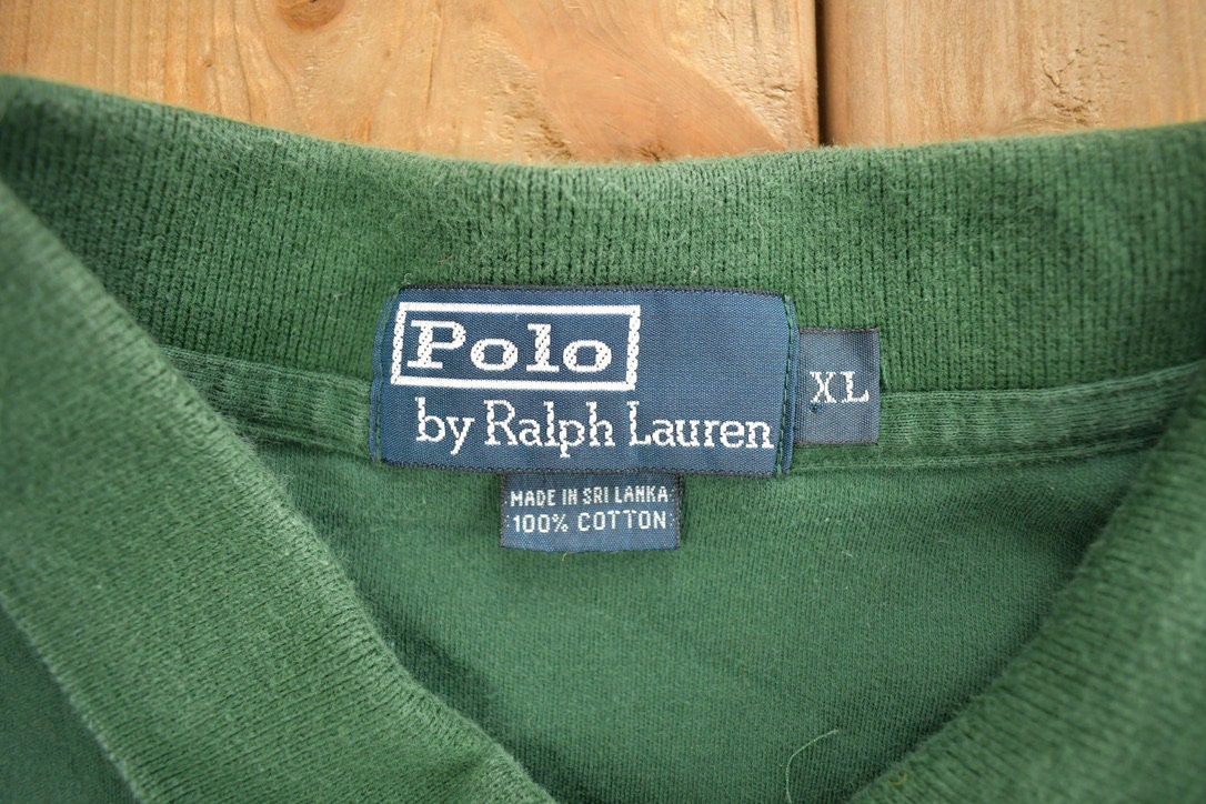 Vintage 1990s Green Polo By Ralph Lauren
