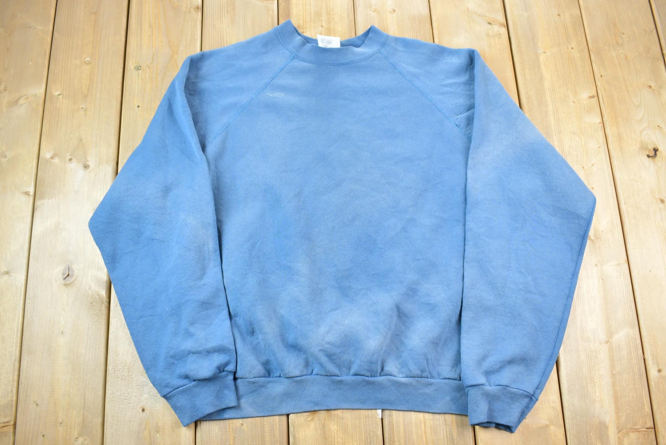 Vintage 1990s Brittania Blank Blue Crewneck Sweatshirt