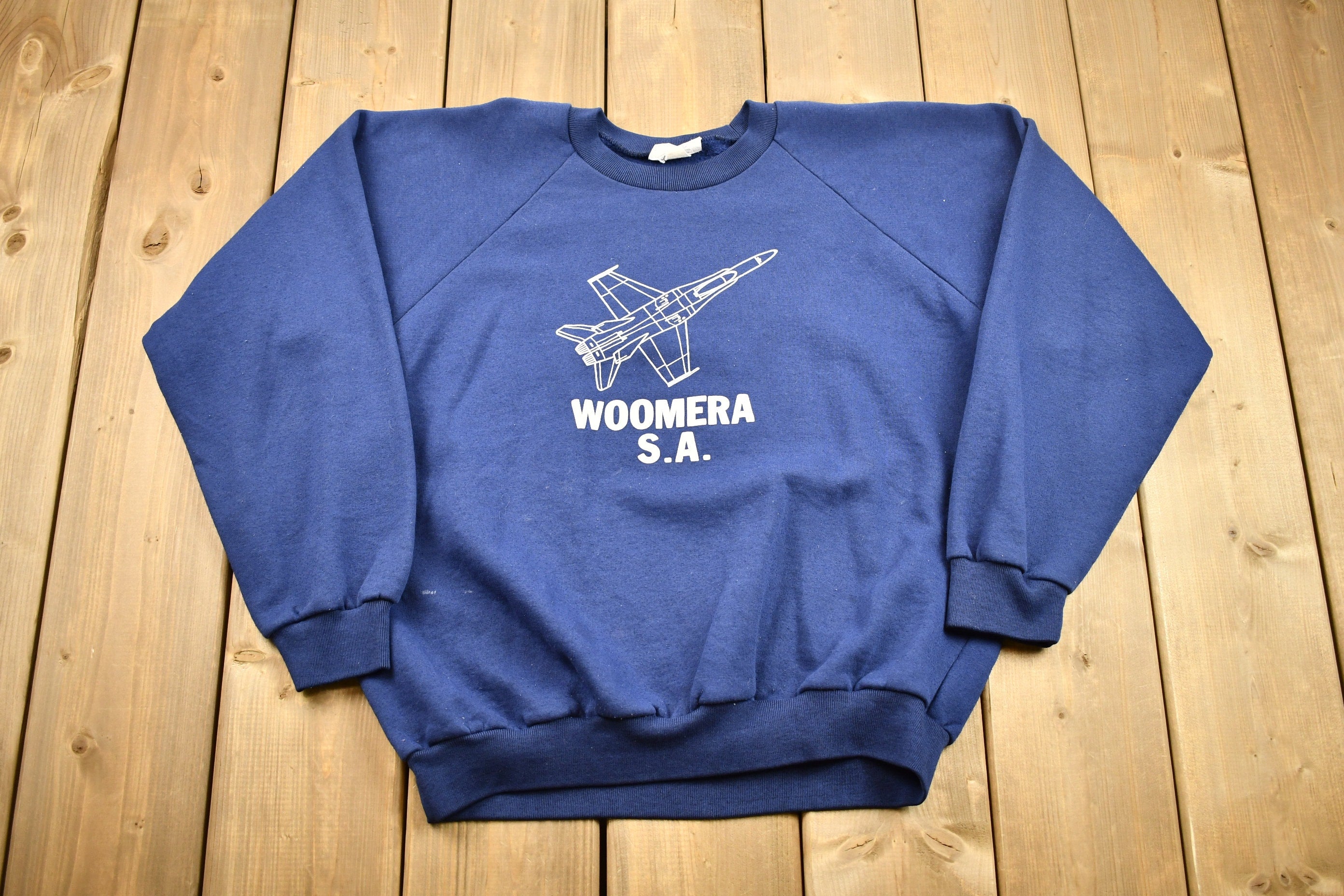Vintage 1980s Woomera South Australia Raglan Crewneck