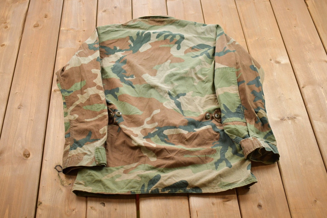 Vintage Military Button Up Shirt
