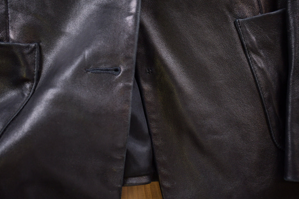 Vintage 1990s MLC Leather Blazer Jacket