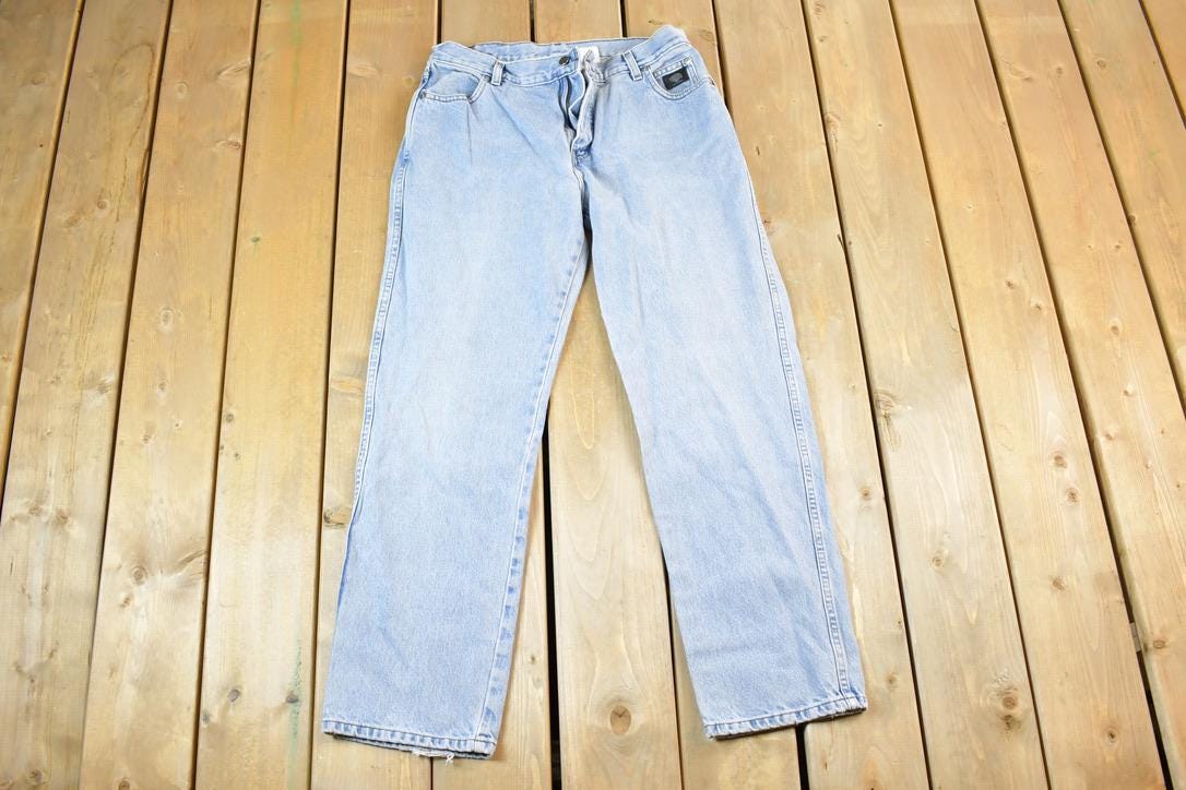 Vintage 1990s Harley Davidson Motorcycle Denim Jeans Size 32 x 29 Made In USA