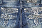 Vintage Y2K Miss Me Bedazzled Low Rise Jeans Size 26x31