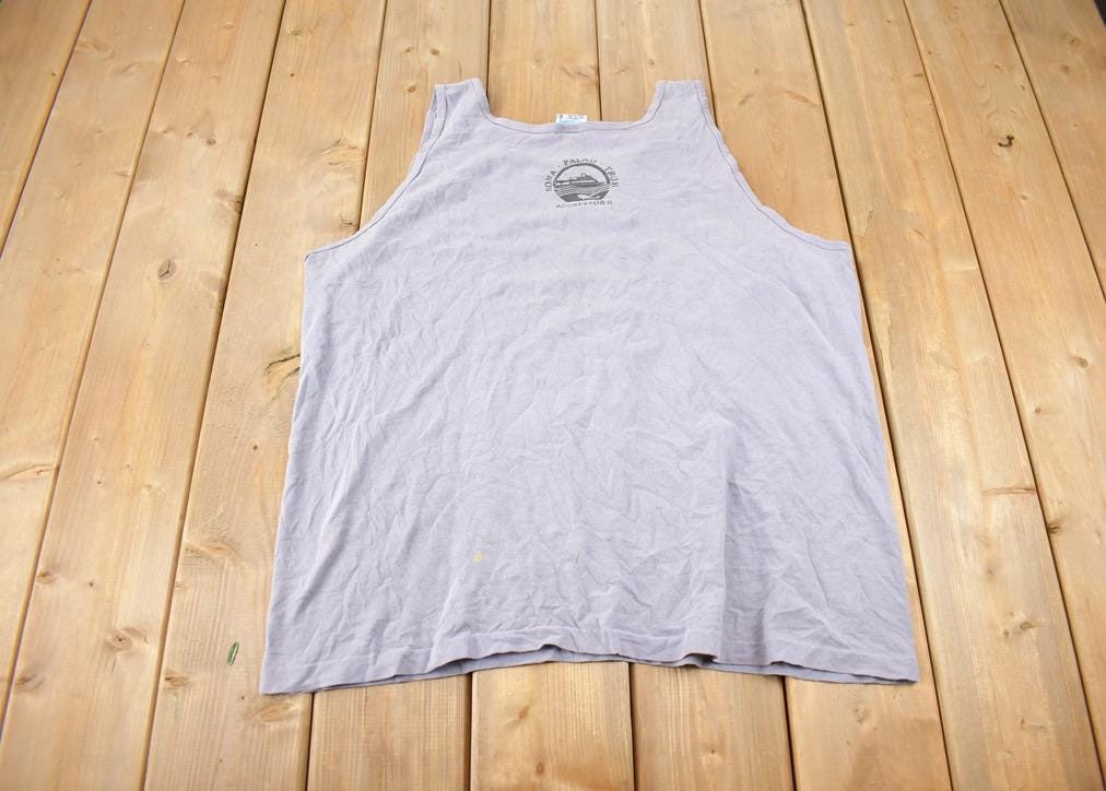 Vintage 1990s Palau Artforms Souvenir Travel Tank Top Made In USA