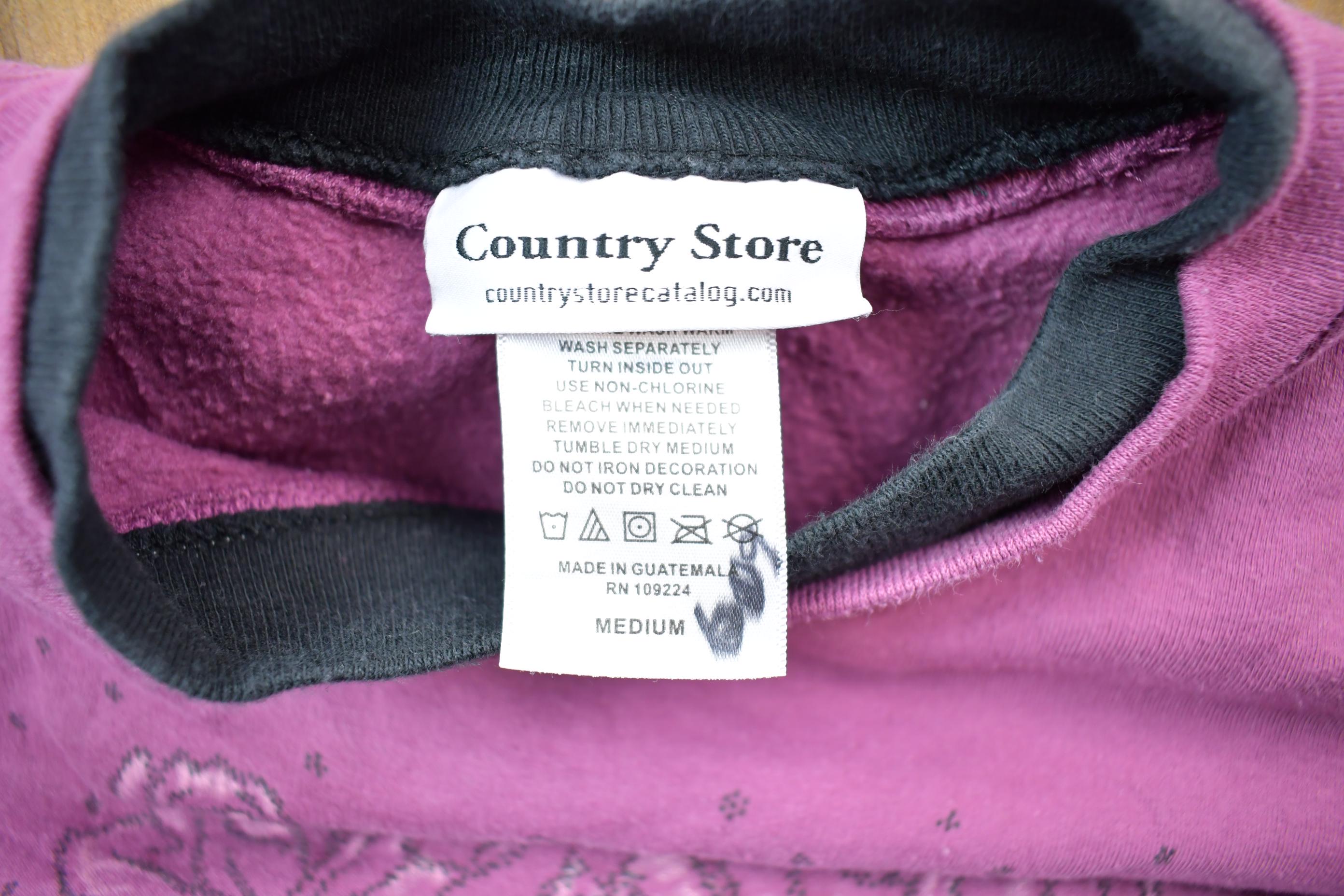 Vintage 1990s Country Store Floral Print Cute Crewneck Sweater