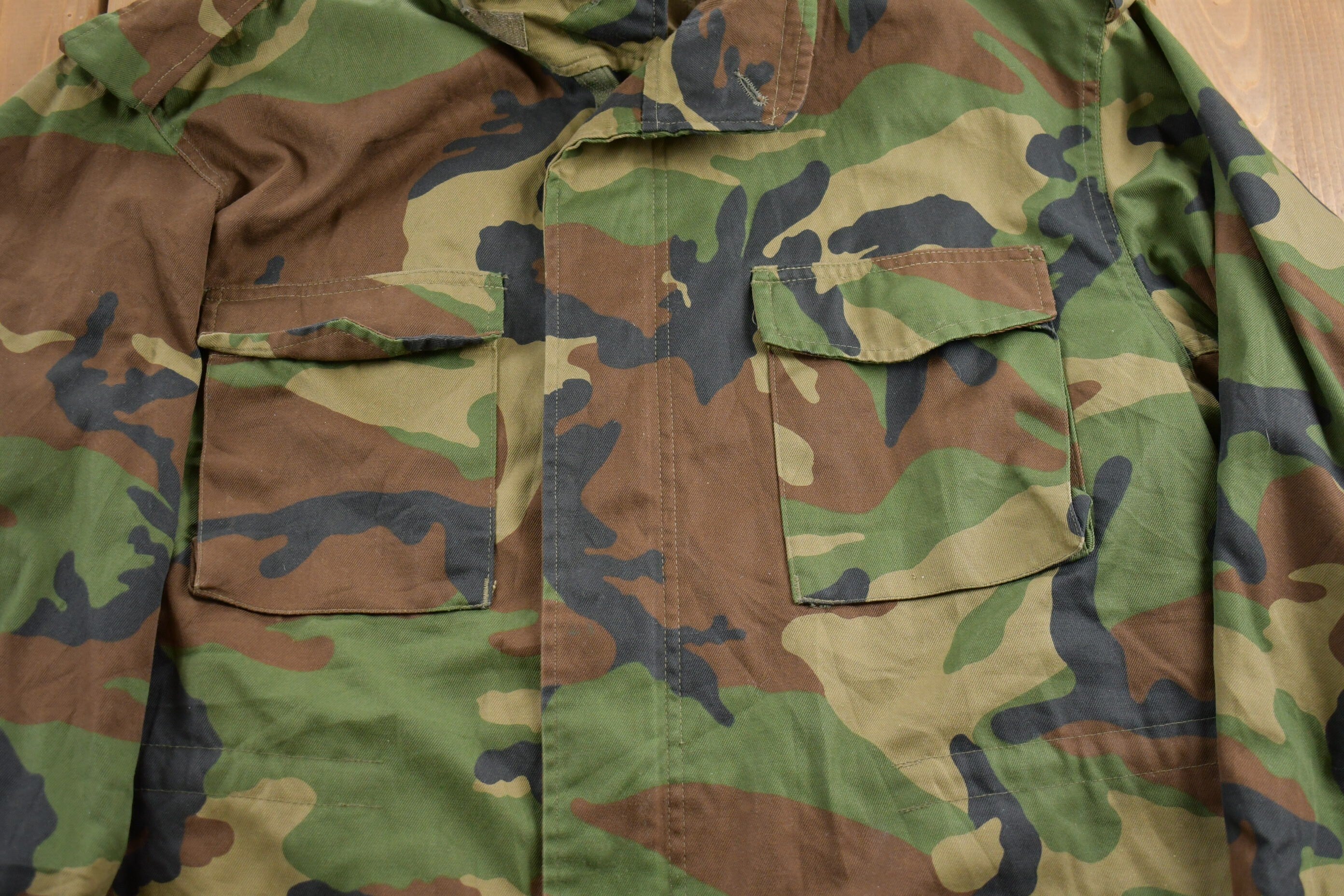 Vintage 1990s Military Camo Jacket
