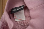 Vintage 1990s Excelsior Pink Cable Knitt Mockneck Sweater