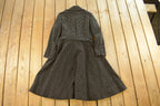 Vintage 1970s Plaid Trench Overcoat Women's Small