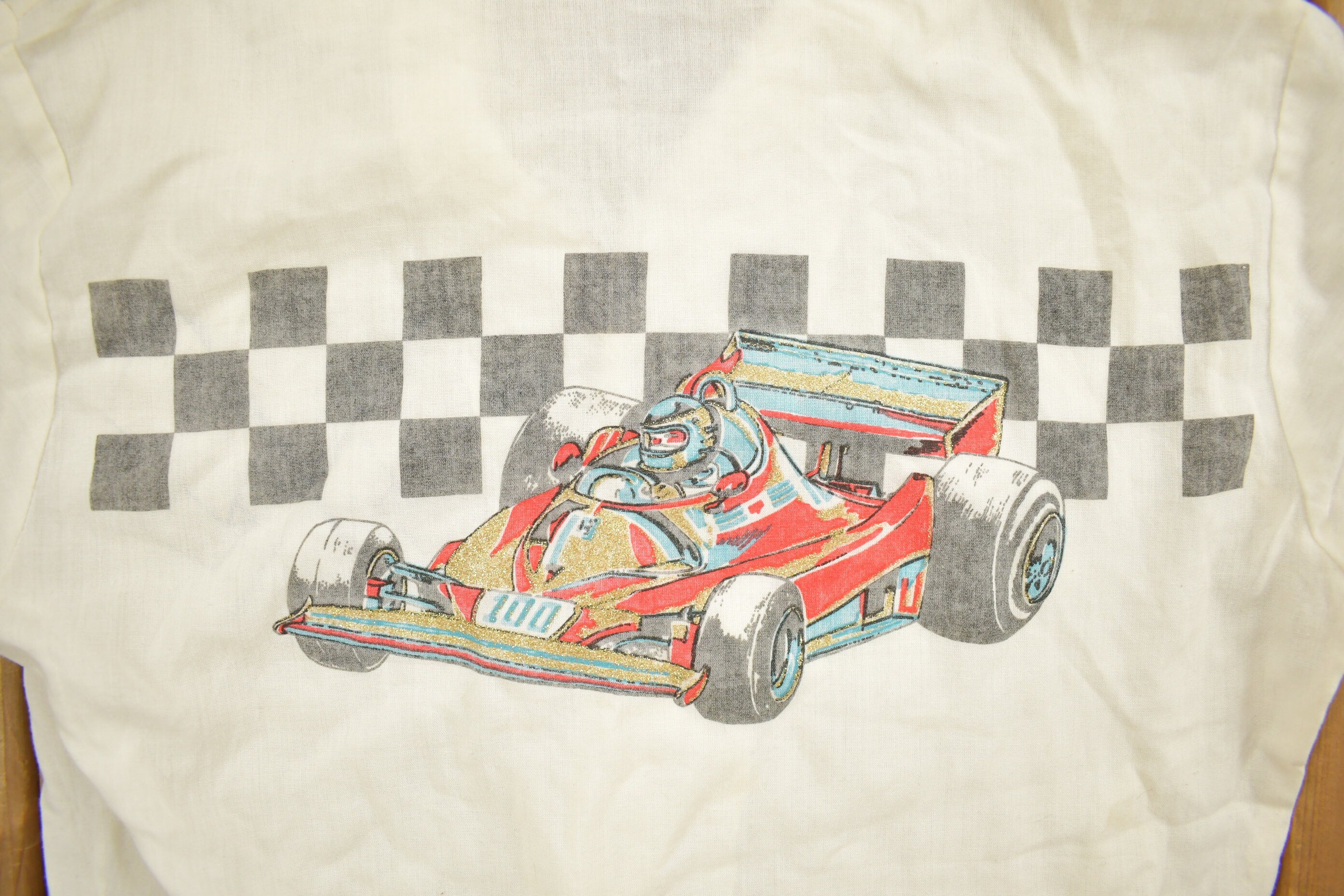 Vintage 1990s Kids Racing "The Winner" Button Up Shirt / Single Stitch / Racing / 90s Streetwear / Athleisure / Sportswear / Made In USA