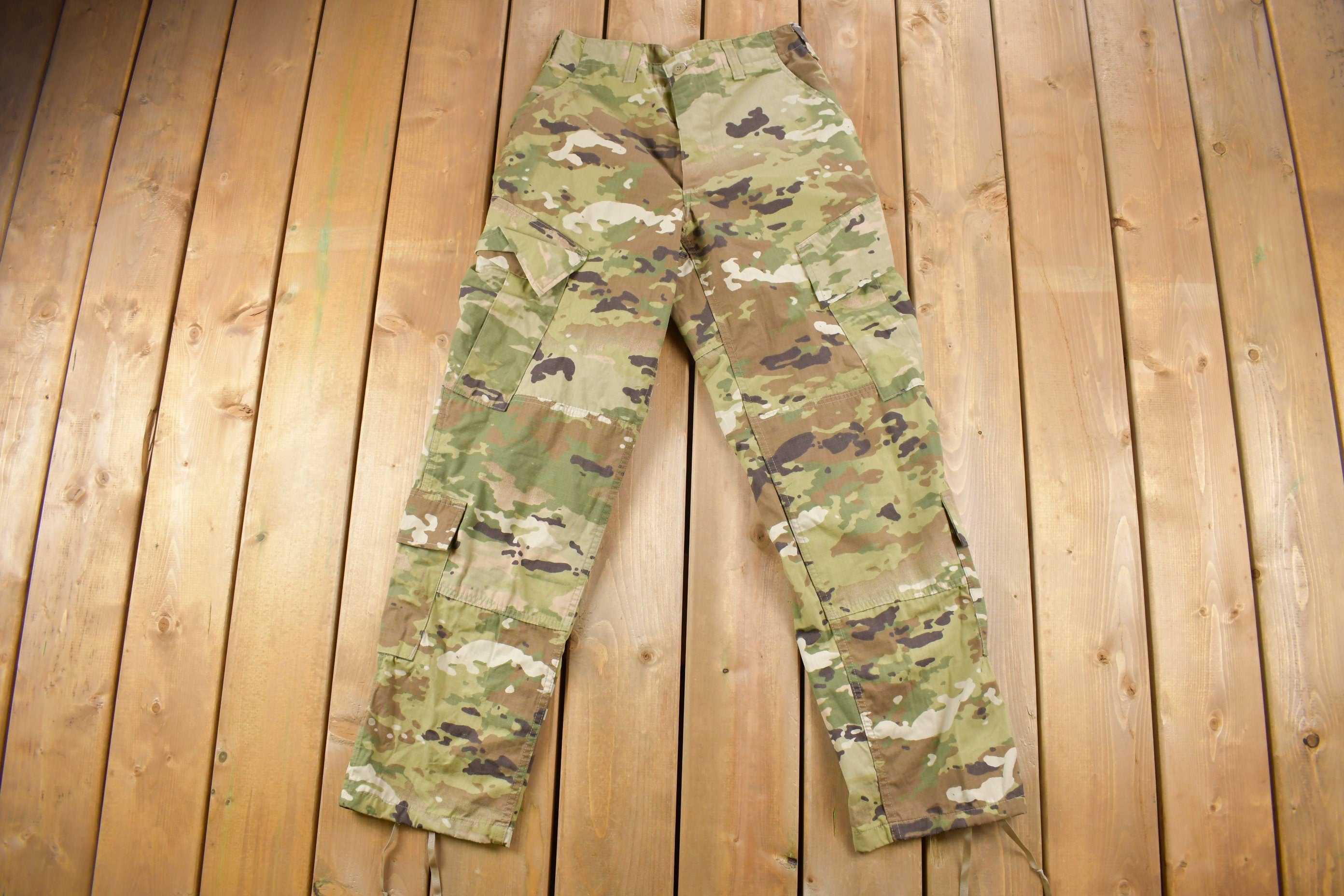 Vintage 1990s Military Desert Camouflage Cargo Pocket Pants 28 x 31